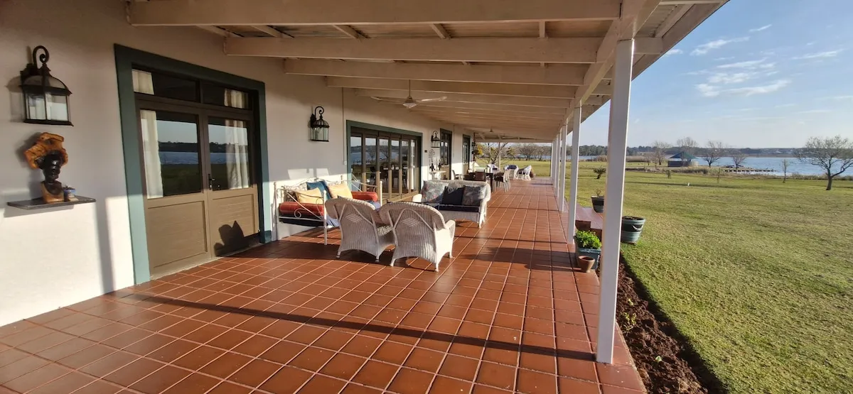Veranda view over the river | Riverside Farm - Mpumalanga - Emalahleni - Olifants River