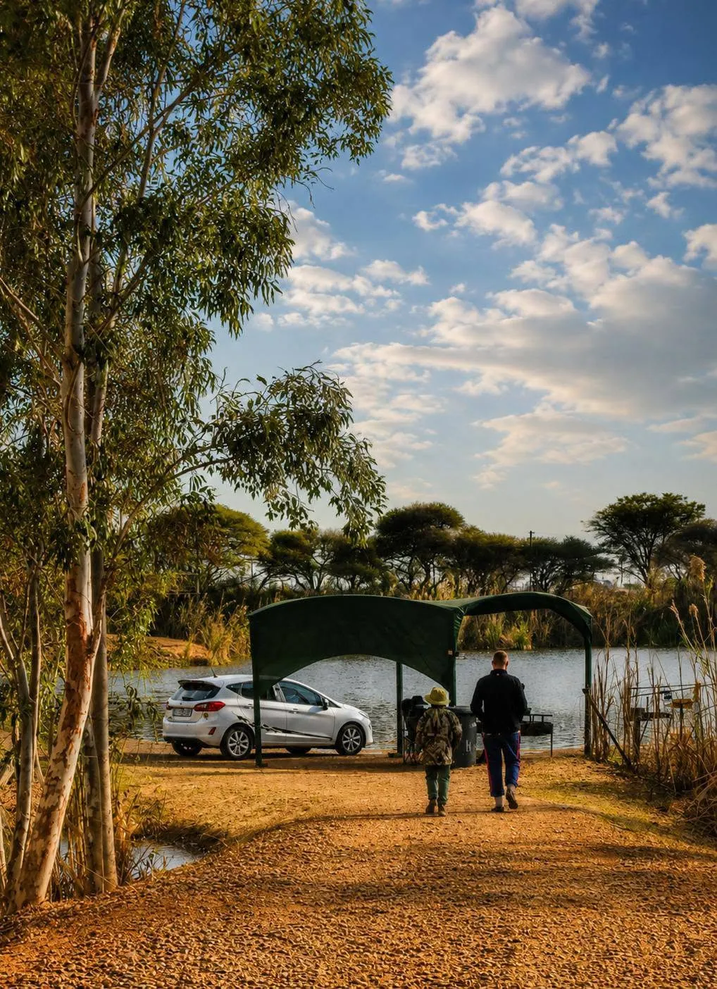 Shade port and bank access swim | Lock Nest Dam - Gauteng - Pretoria North