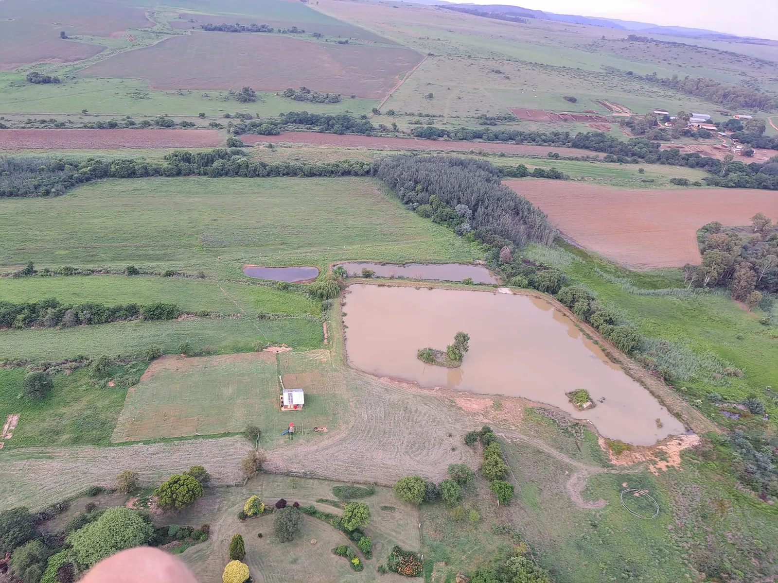 Fishing ponds from above | The Crooked Roof - Gauteng - Magaliesburg