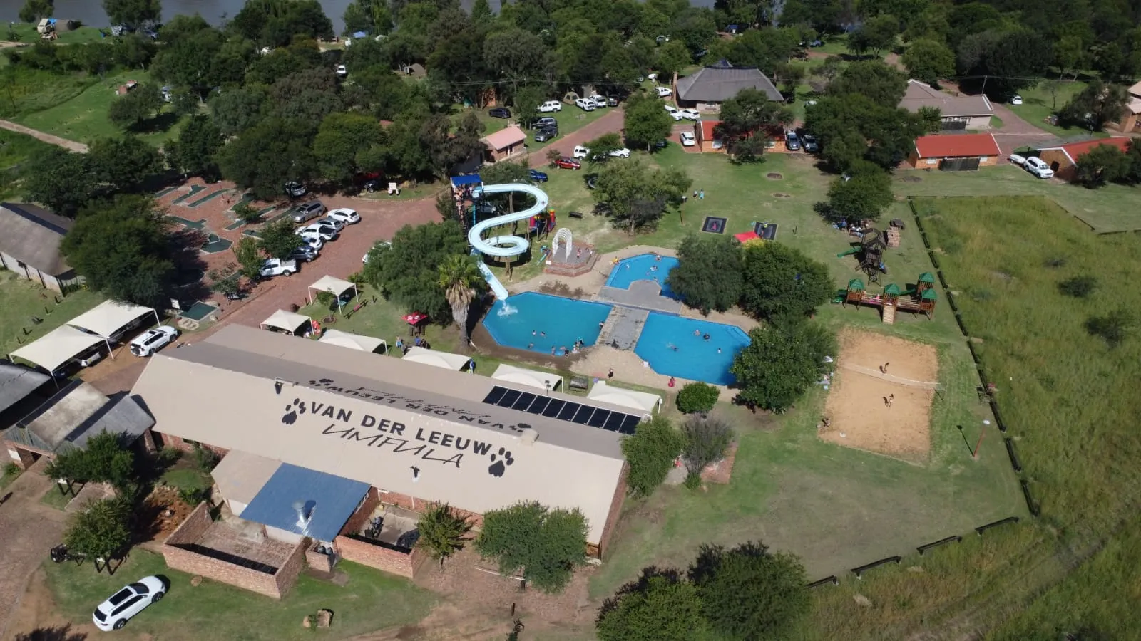 Aerial view of Umfula Resort | Umfula Resort - Free State - Parys - Vaal River