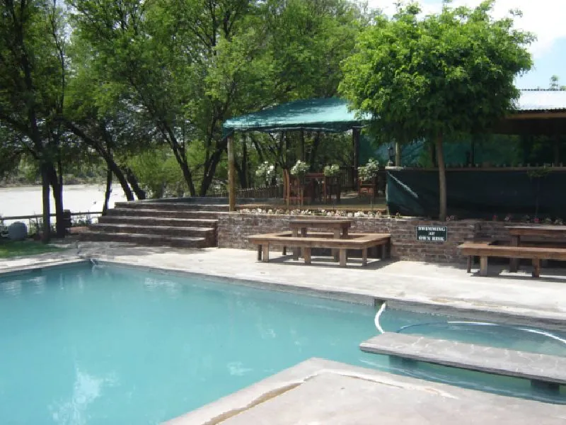 Swimming pool with Orange River views | River Destiny Lodge - Northern Cape - Colesberg - Orange River