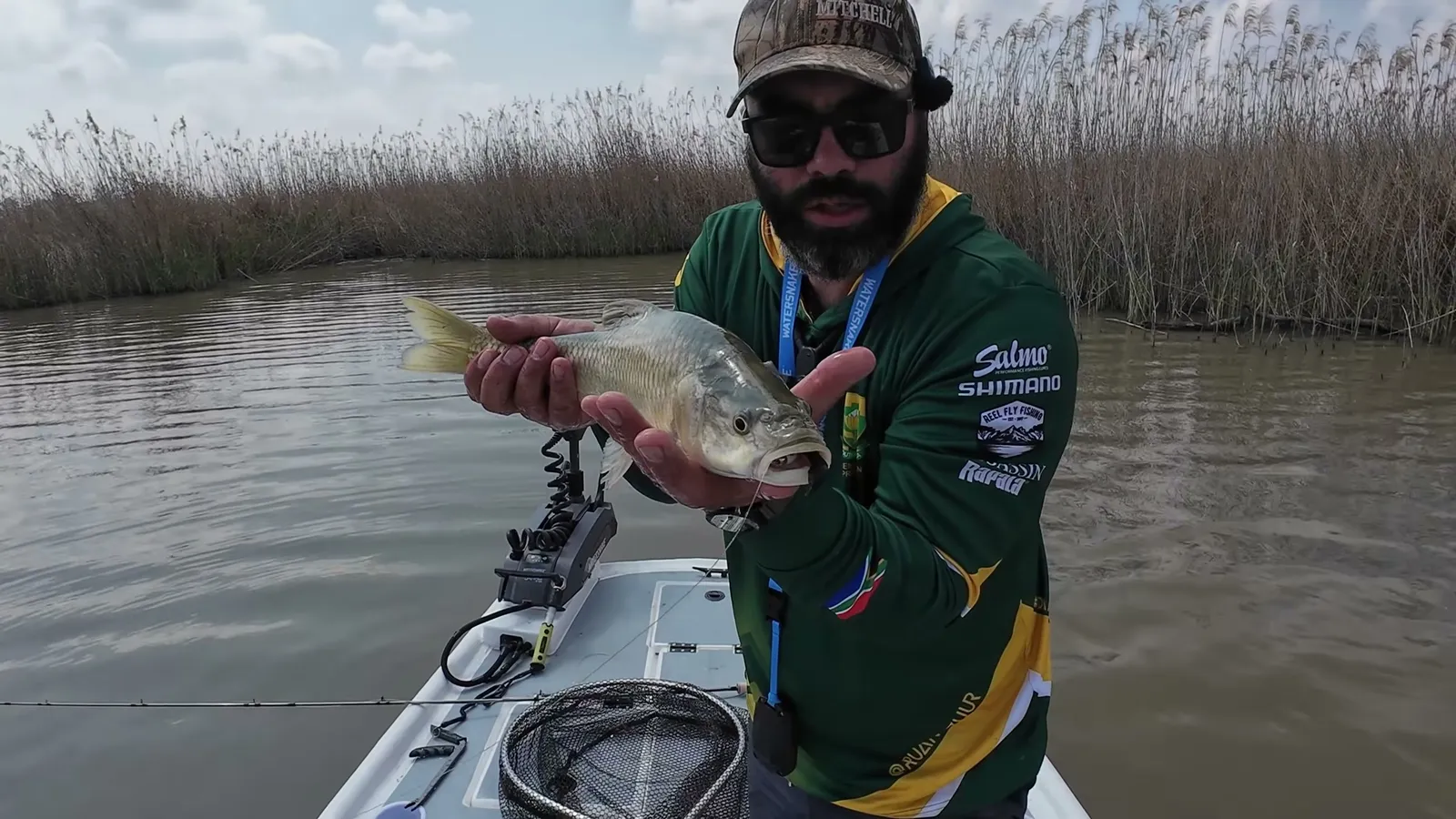 Carp catch from a boat on the dam | Koppies Dam Nature Reserve - Free State - Koppies - Koppies Dam