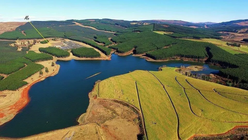 Aerial view of the dam at Day Access, Beaulieu Dam | Beaulieu Dam - KwaZulu-Natal - Richmond - Beaulieu Dam