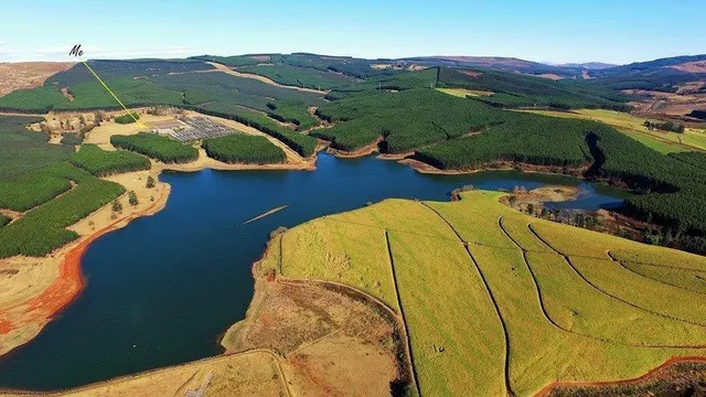 Aerial view of the dam at Day Access, Beaulieu Dam | Beaulieu Dam - KwaZulu-Natal - Richmond - Beaulieu Dam