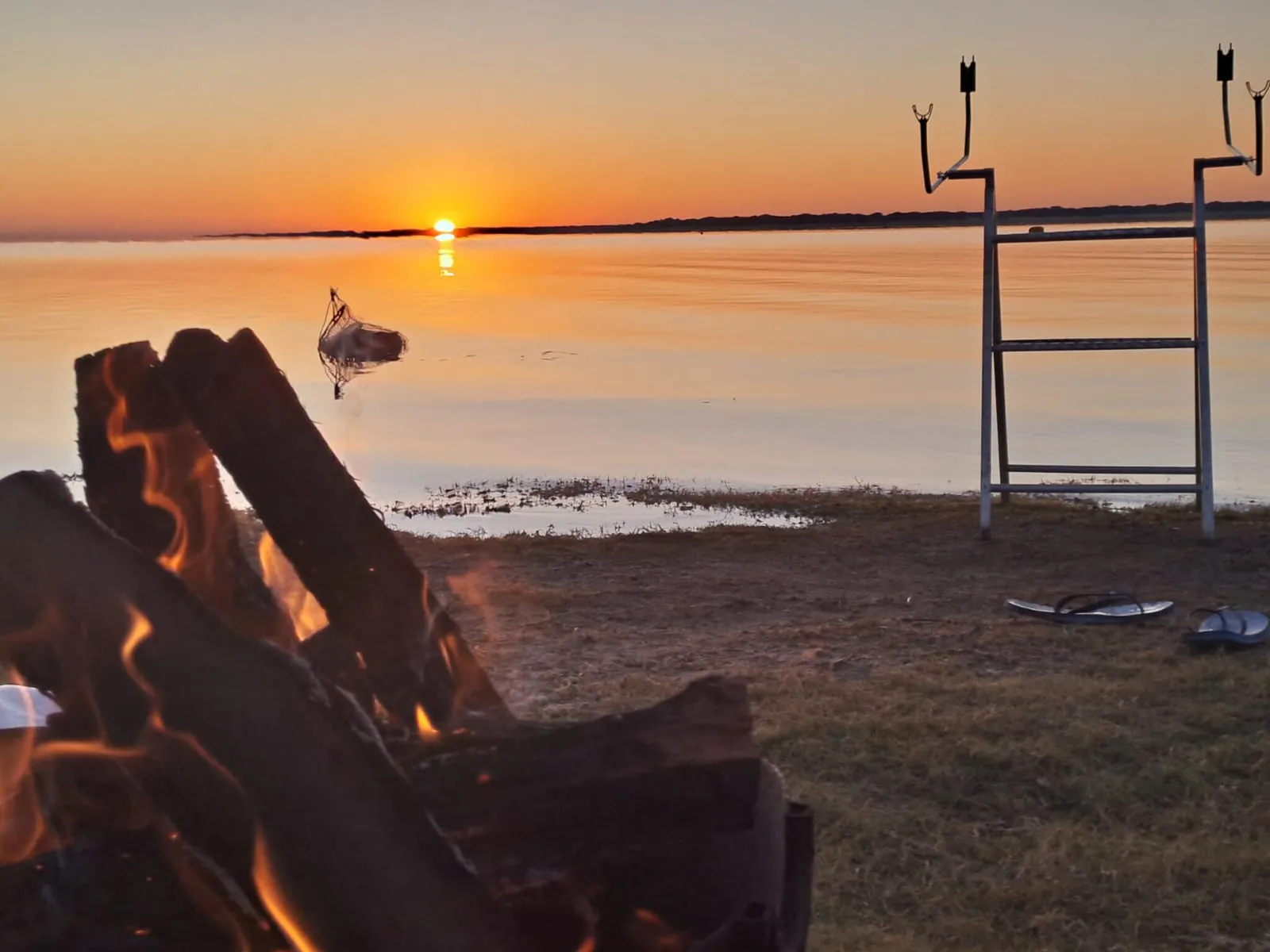 Dam sunset from the fishing camp | Bloemhof Dam Nature Reserve - North West - Bloemhof - Bloemhof Dam