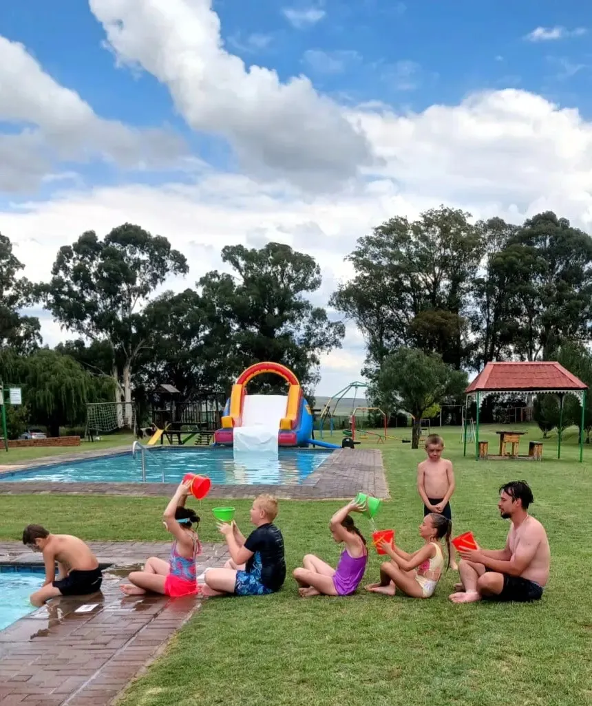 Pool and playground area | Sionbergh - Gauteng - Heidelberg