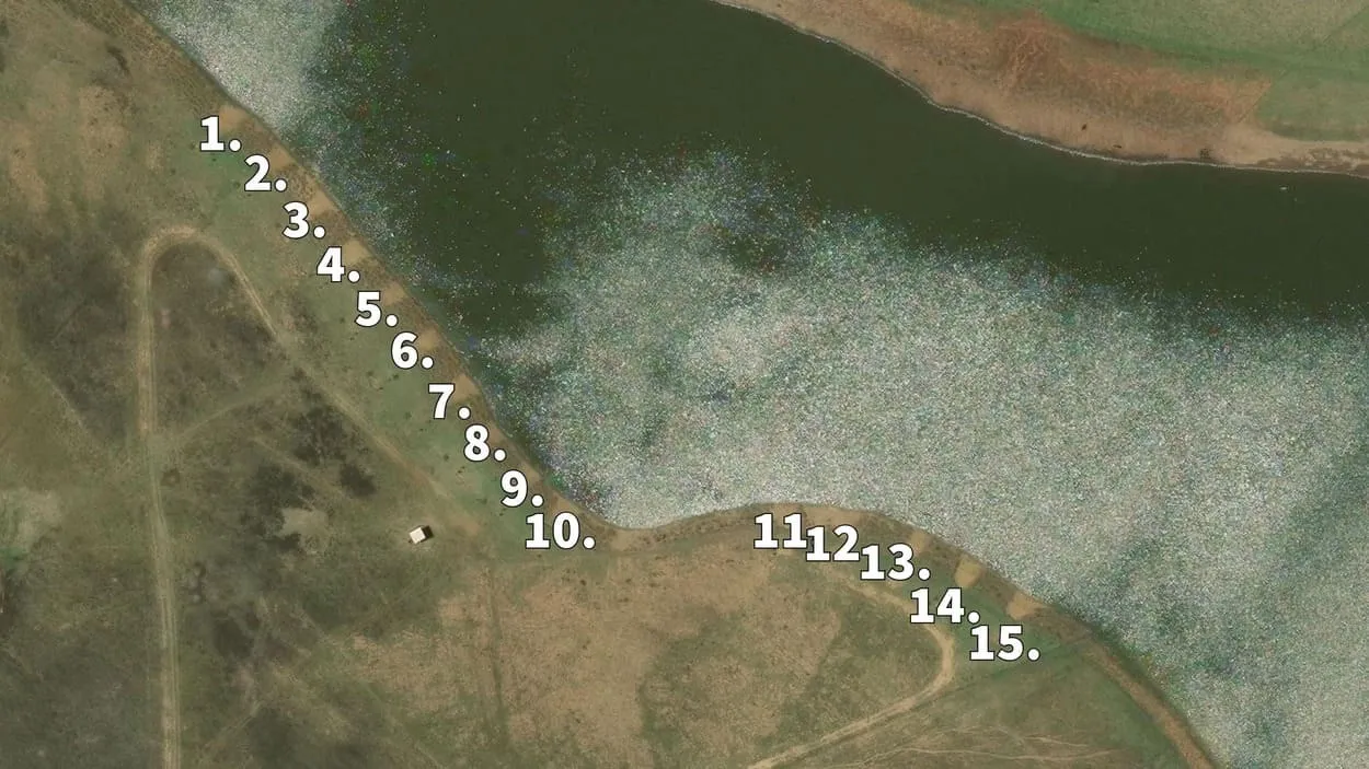 Numbered fishing swims | Alwyn Fishing - Gauteng - Pretoria East