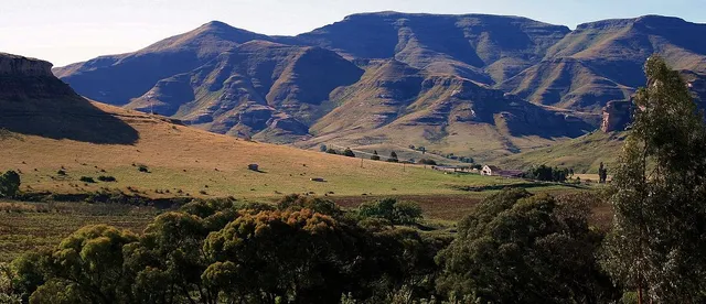 Windmill Farm valley below Oliviershoek Pass | The Border Post - KwaZulu-Natal - Bergville - Sterkfontein Dam
