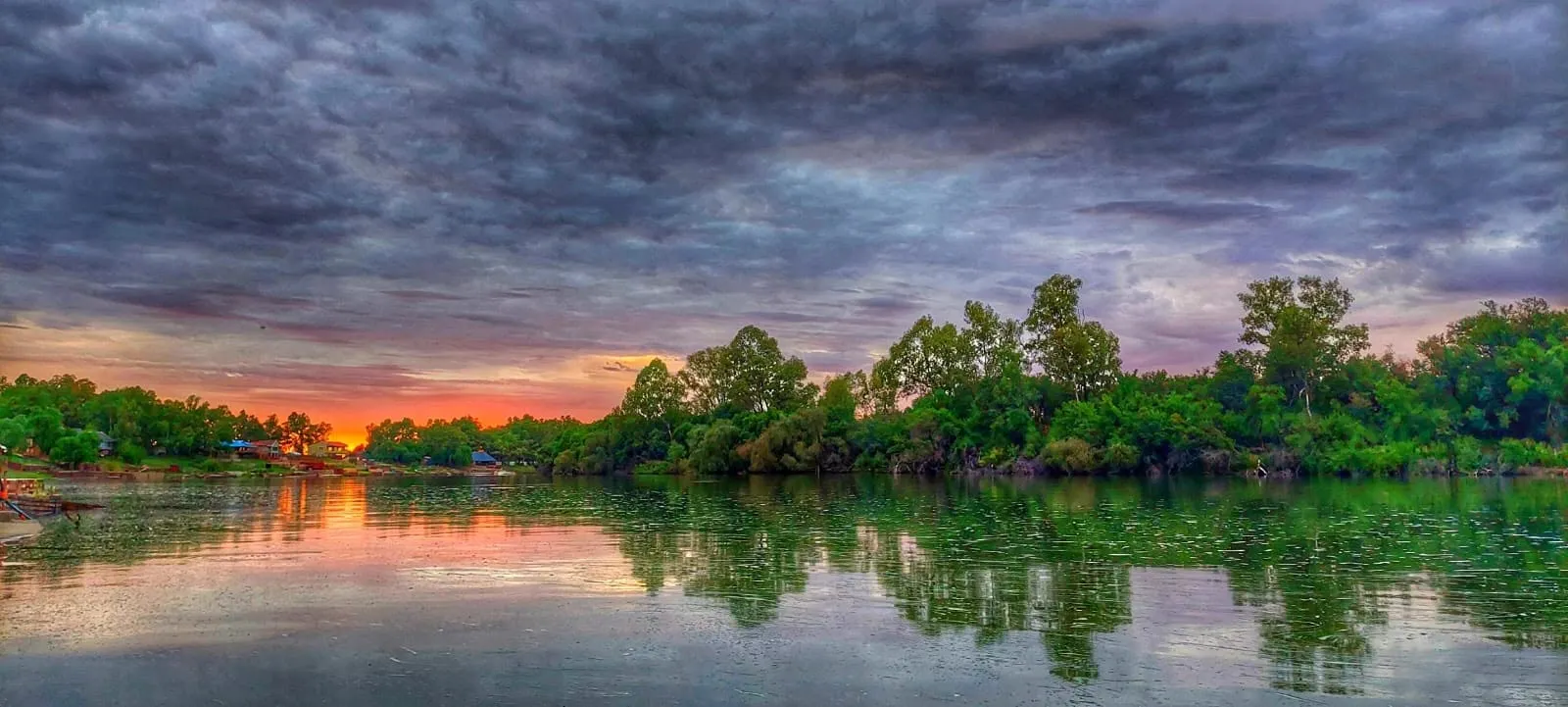 Vaal River sunset from Denessé Lodge | Denessé Lodge - North West - Bloemhof - Vaal River