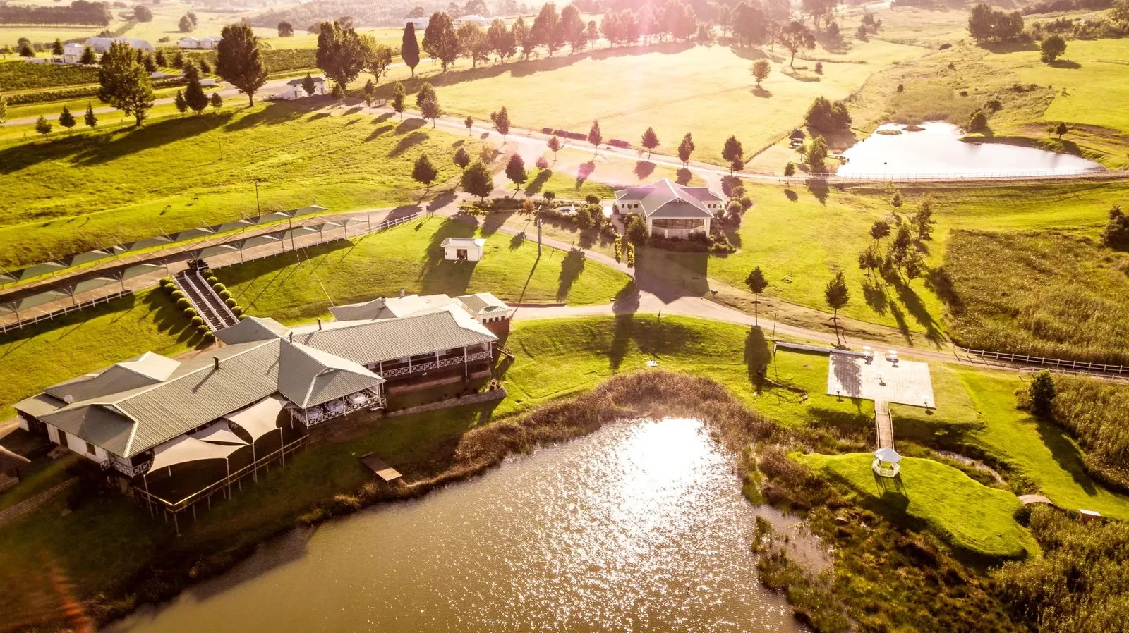 Aerial view of the bass dams | St Ives - KwaZulu-Natal - Howick