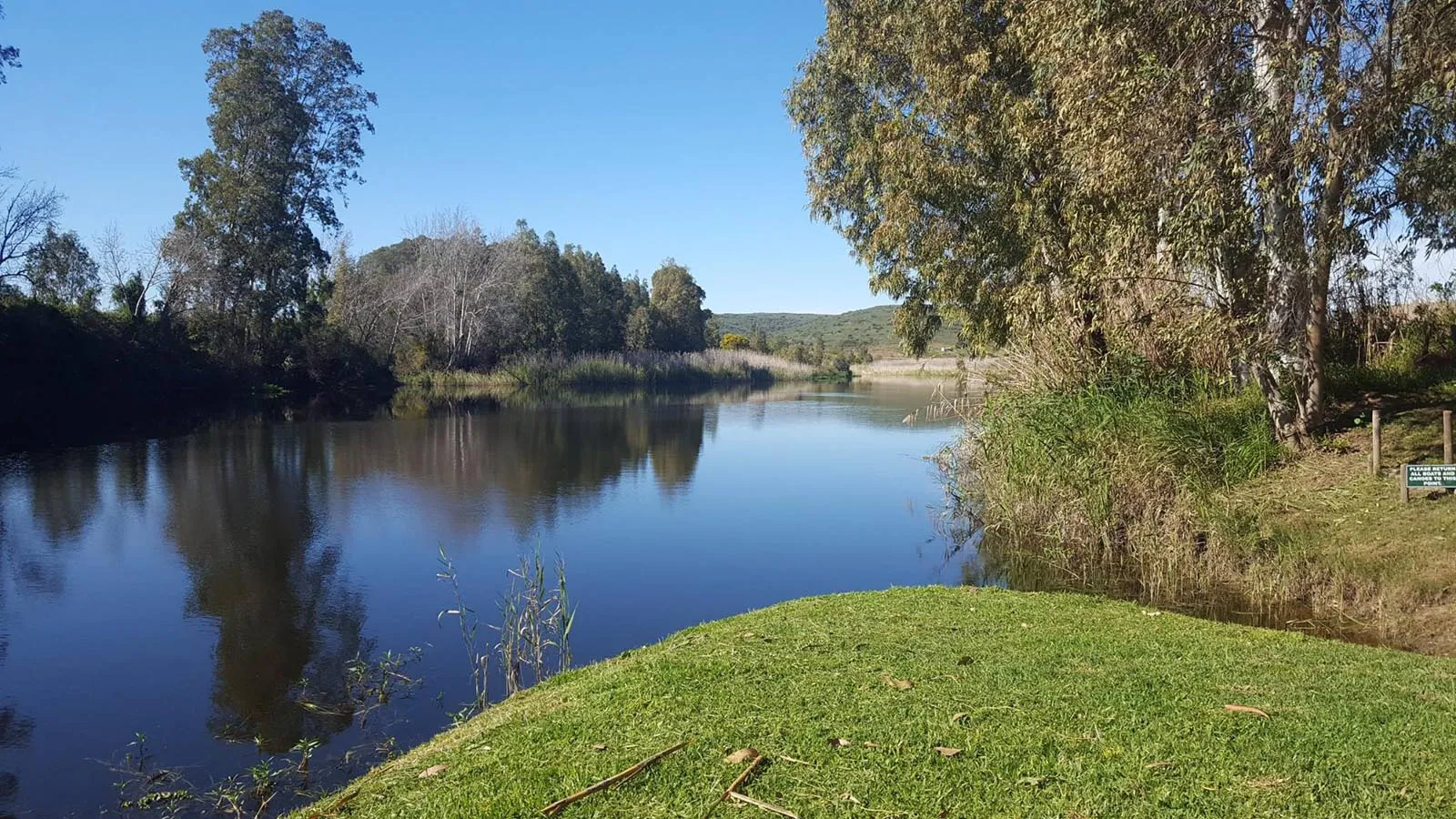 Calm Breede River at the camp | River Goose Camping - Western Cape - Bonnievale - Breede River