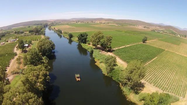 Breede River aerial view | River Goose Camping - Western Cape - Bonnievale - Breede River