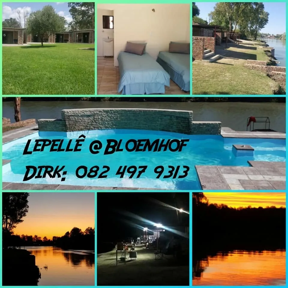 Pool, chalets, and river frontage | Lepellê - North West - Bloemhof - Vaal River