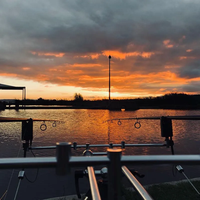 Fishing rods at sunset on the dam | Fun Fishing - Gauteng - Alberton