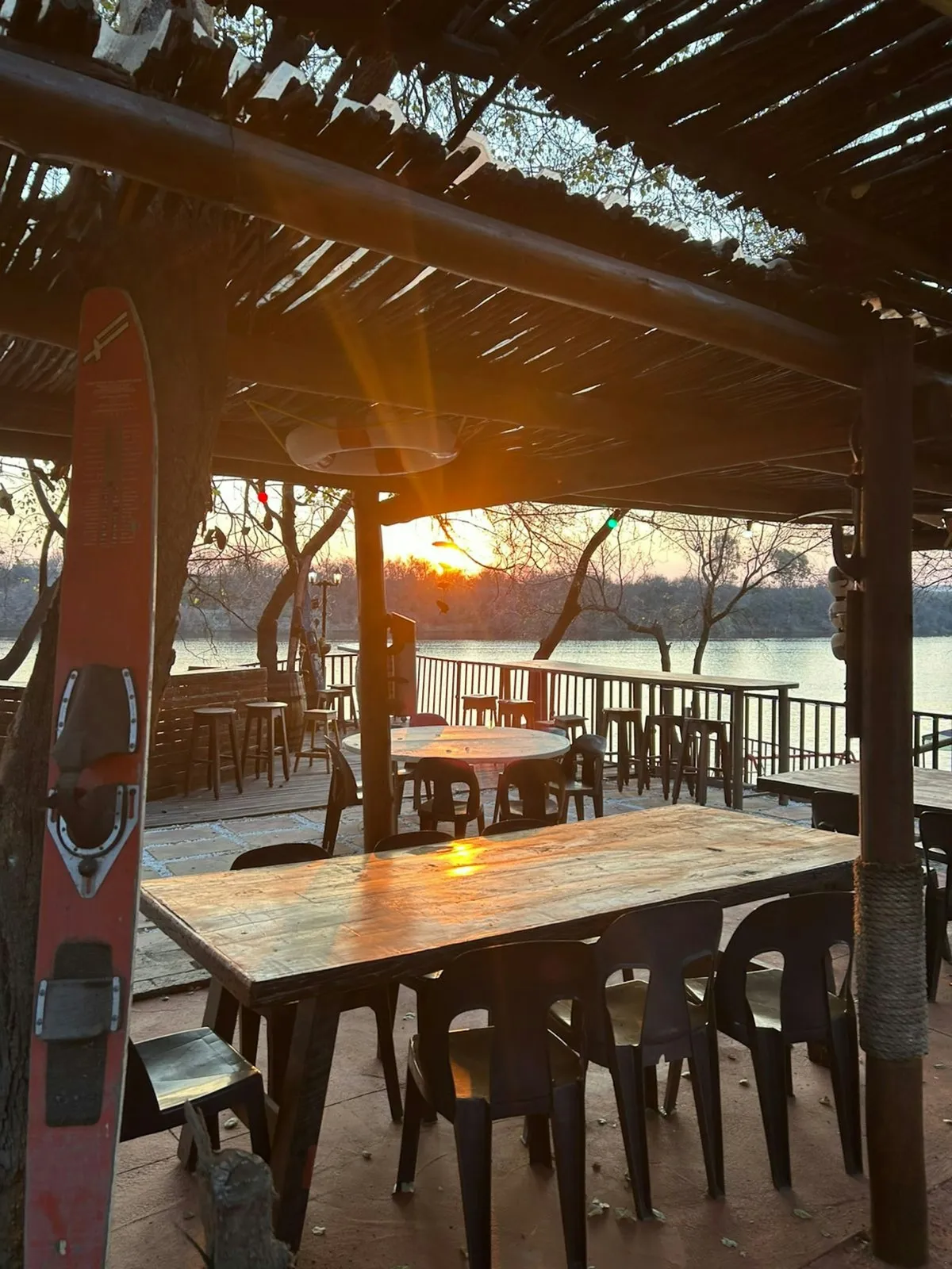 River deck at sunset | Shangri La River Resort - Free State - Viljoenskroon - Vaal River