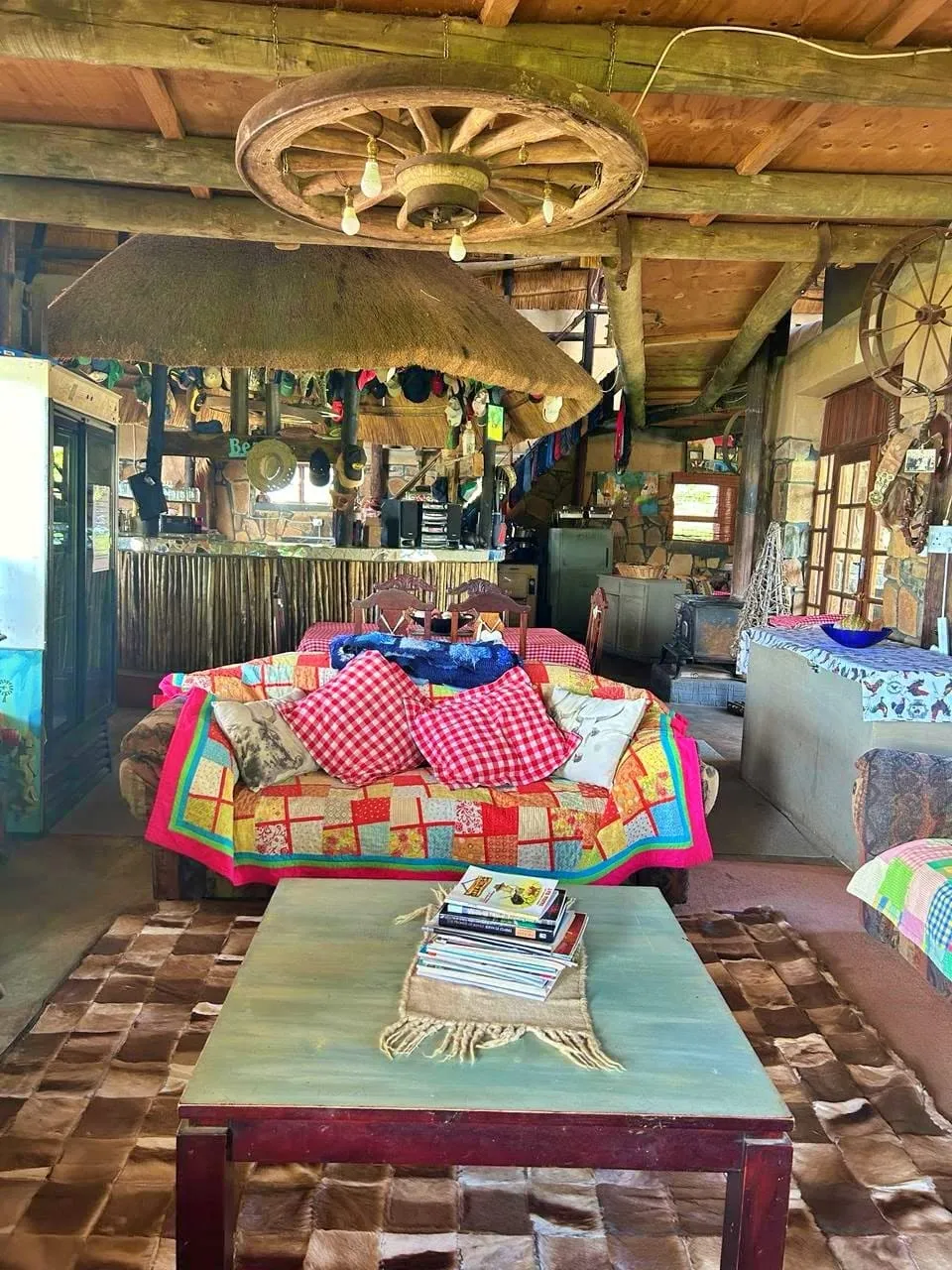 Lodge lounge and dining area | Muller House Guest Farm - Free State - Vrede