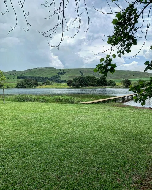 Farm dam and jetty | Blesberg Farm Cottages - Rustic Camping - KwaZulu-Natal - Lidgetton