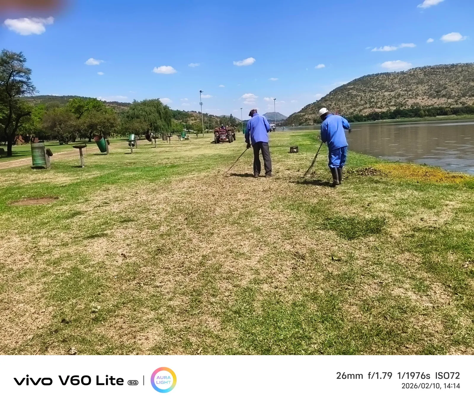 Grassy bank beside the dam | Meerhof Oewer - North West - Hartebeespoort - Hartbeespoort Dam