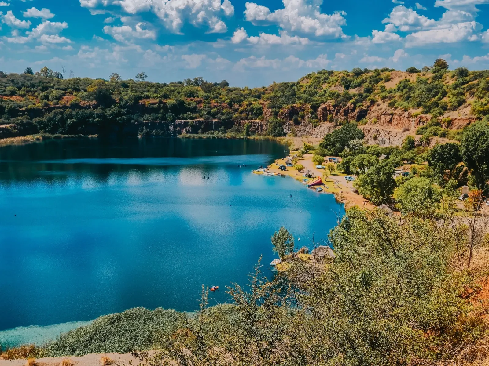 Lakeside camping area | Bass Lake - Gauteng - Henley on Klip